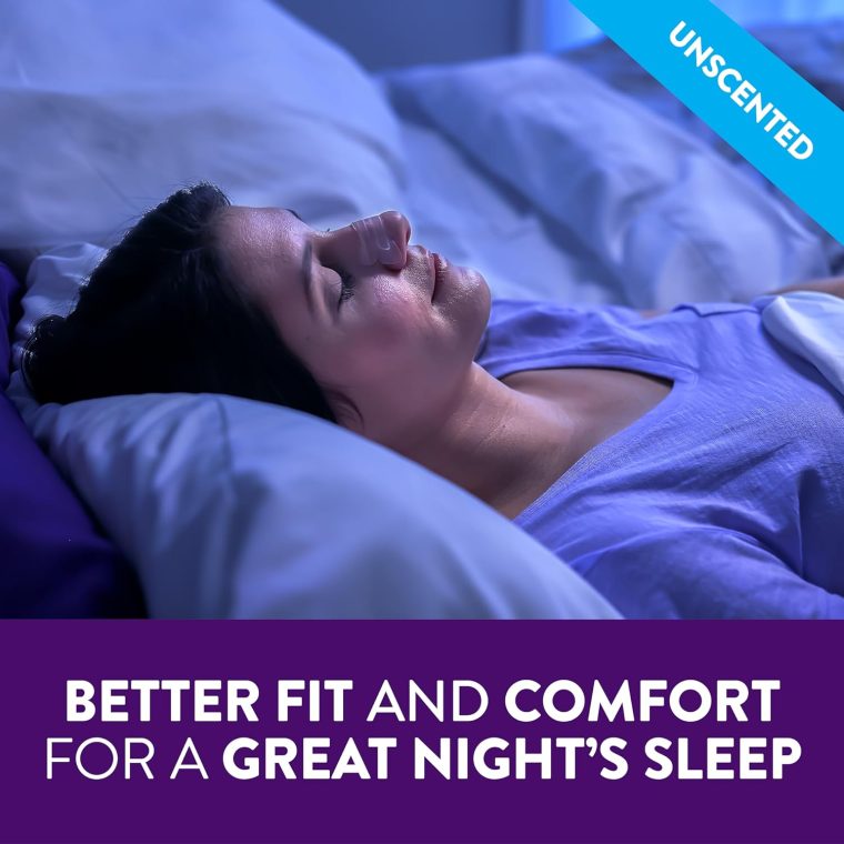 ZzzQuil Sleep Nasal Strips, Clear Nasal Strips, Snoring Relief from Nasal Congestion, Works Instantly, Reduces Nasal Congestion for Less Snoring and Better Sleep, Drug Free, 52 Nasal Strips - Image 4