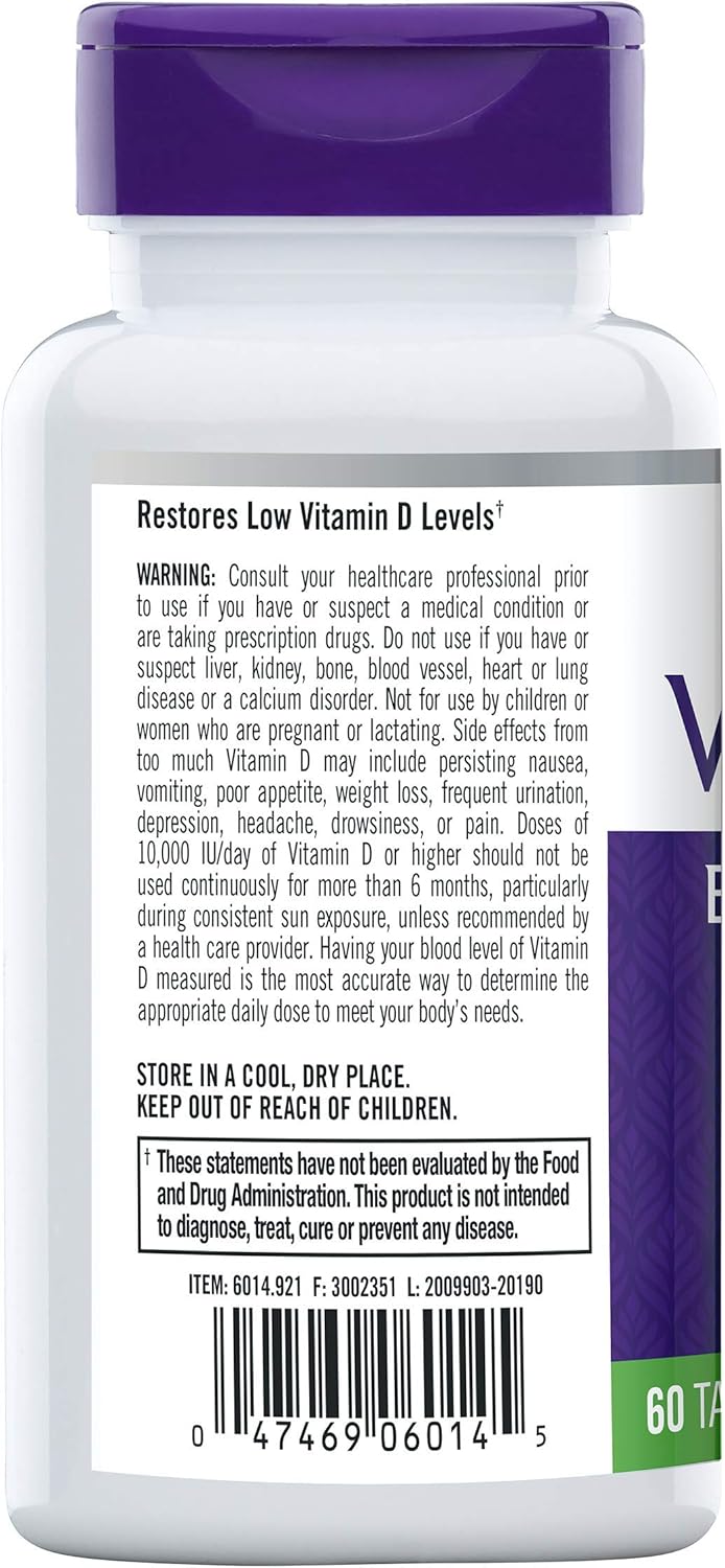 Natrol Vitamin D3 10,000 IU Tablets, Support Your Immune Health, 60 Count - Image 2