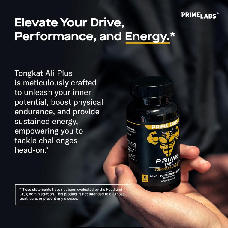 Prime Labs Tongkat Ali for Men - Plus Organic Black Maca Root and Tribulus Terrestris - Performance, Vitality, Energy - 60 Count - Image 2