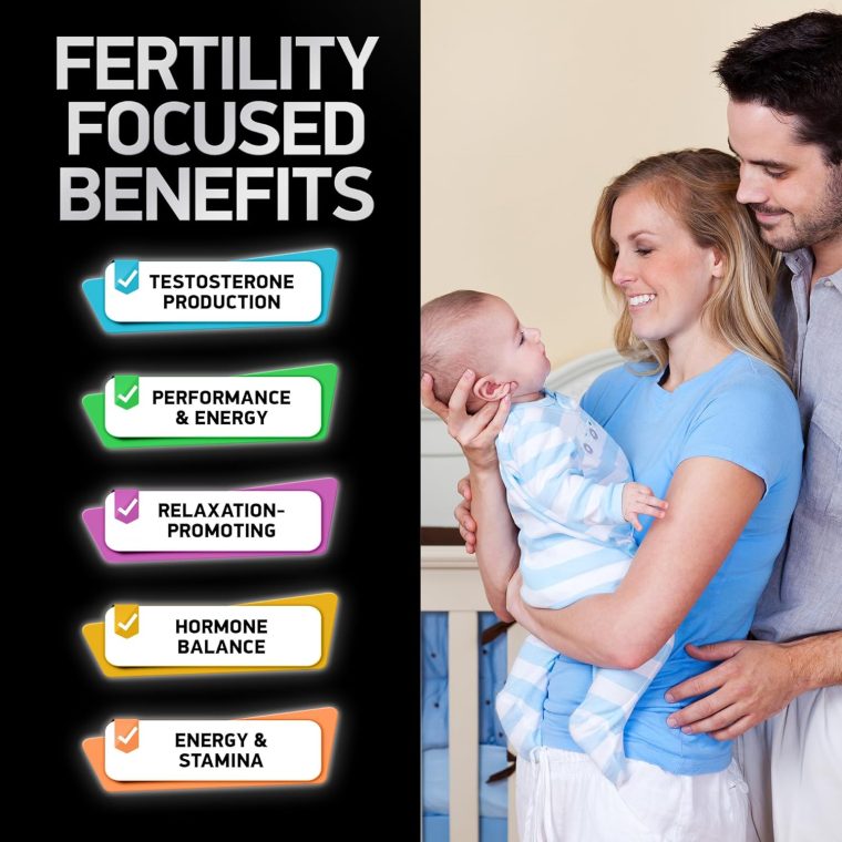 Fertility Supplements for Men - Zinc, Maca, Ashwagandha, L-Arginine - Male Vitality Conception for Him - Count and Motility Pregnancy Aid - Vitamins and Male Fertility Support Supplement - 120 Pills - Image 4