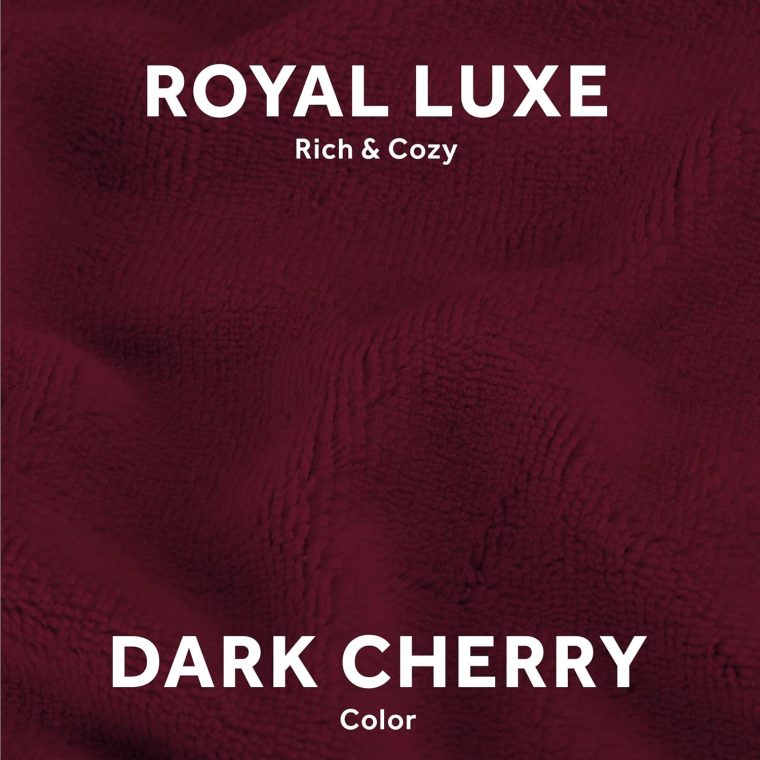 Sunbeam Electric Royal Luxe Microplush Heated Blanket 12 Heat Settings, 12-Hour Selectable Auto Shut-Off, Fast Heating, Warm and Cozy, Dark Cherry Color, Queen, 90" x 84" - Image 3