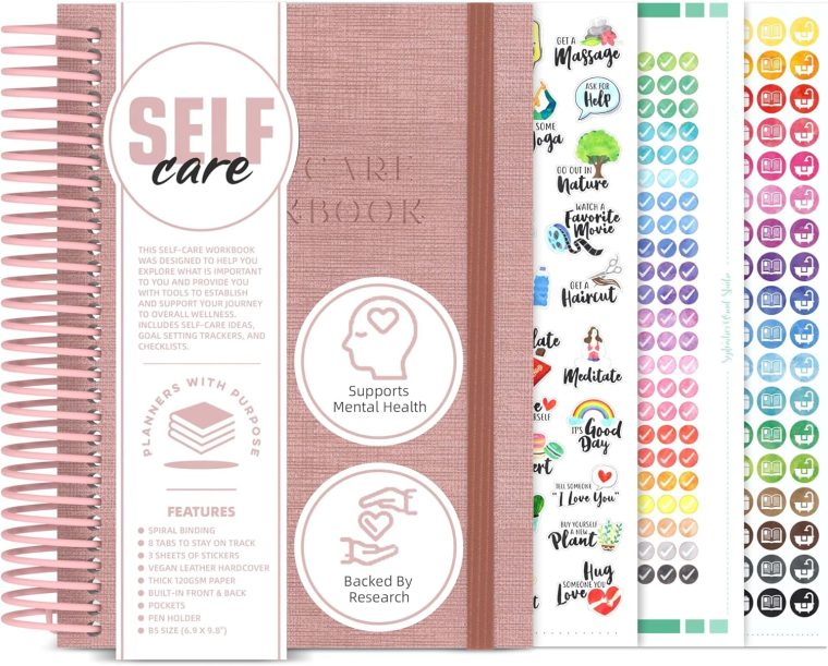 Self Care Journal – Guided Daily Reflection Notebook to Support Mental & Physical Health Habits – Self Love Manifestation & Affirmations Planner - Personal Growth Goals Happiness