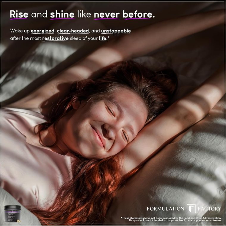 The Night Before 10-in-1 Midnight Maximizer Sleep Aid, Stress Relief, Cognition, Relaxation, Recovery, Focus, Magnesium Glycinate, L-Theanine & More, (120 Capsules – 2 Month Supply) - Image 7