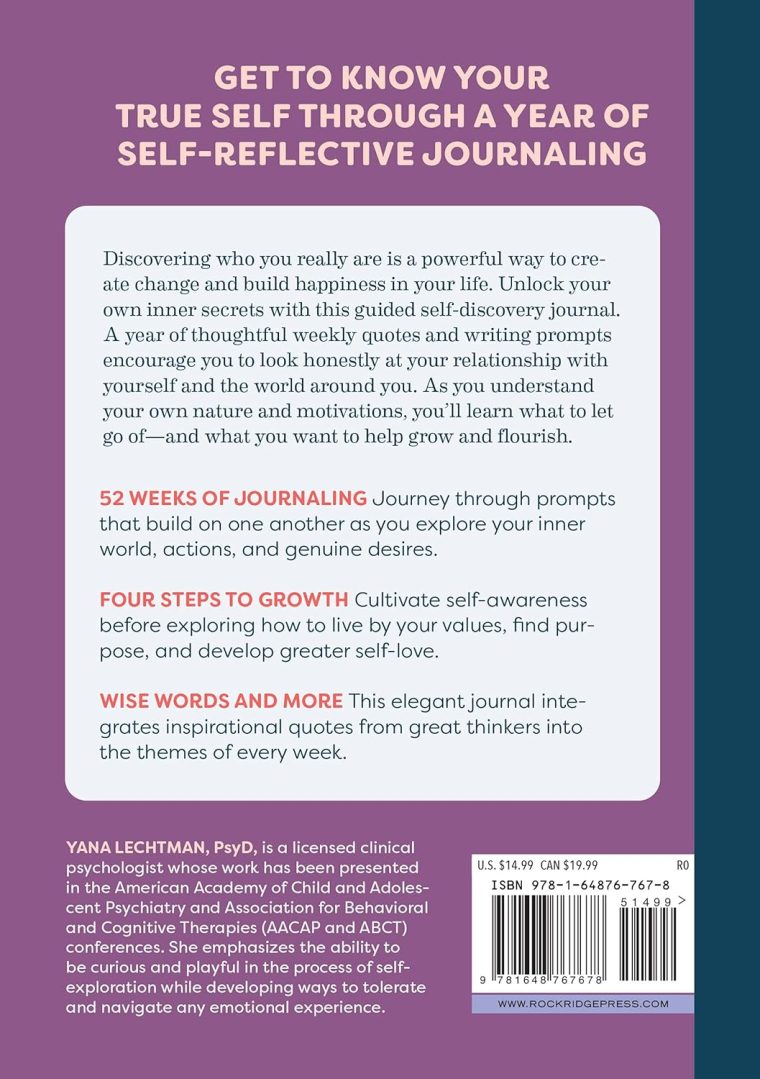 The Self-Discovery Journal: 52 Weeks of Reflection, Inspiration, and Growth (A Year of Reflections Journal) - Image 2