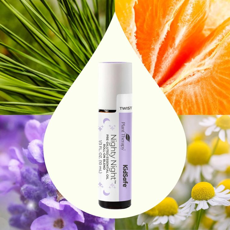 Plant Therapy KidSafe Nighty Night Essential Oil Blend for Sleep 10 mL (1/3 oz) Pre-Diluted Roll-On 100% Pure, Natural Aromatherapy, Therapeutic Grade - Image 3