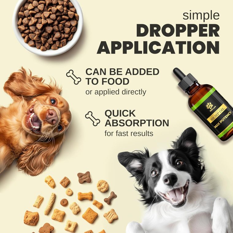 Hemp Oil for Dogs and Cats - Helps with Anxiety, Pain, Stress, Sleep, Arthritis, Seizures Relief - Hip and Joint Support - Calming Drops Treats - Image 3