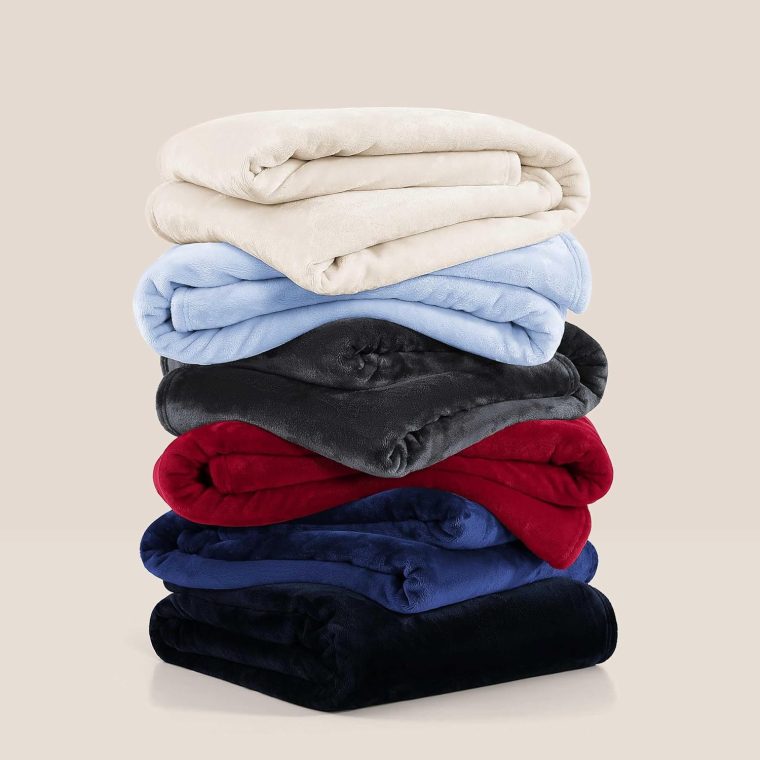Tommy Hilfiger - King Plush Blanket, Medium Weight Bedding for Year-Round Use, Perfect for Layering on Beds or Couches (Marine Blue) - Image 8