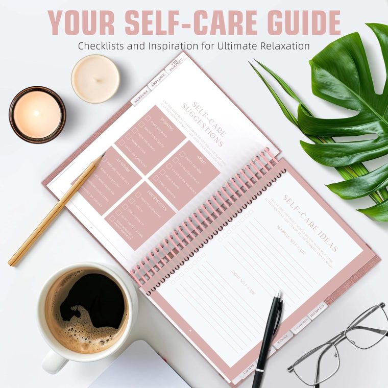 Self Care Journal – Guided Daily Reflection Notebook to Support Mental & Physical Health Habits – Self Love Manifestation & Affirmations Planner - Personal Growth Goals Happiness - Image 4