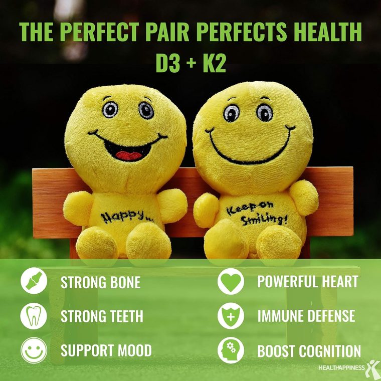 UpNourish Liposomal D3 & K2 MK-7, Advanced Absorption for Optimal Bone and Immune Health, Supplies 5000 IU 125 mcg Vitamin D3 and 100 mcg Vitamin k2 with Organic Coconut Oil, 365 Mini softgels - Image 2