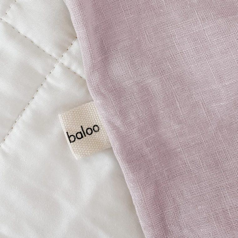 Baloo 100% French Linen Duvet Cover for Weighted Blanket (Blush Pink - 42"x72" - Throw Size) | Cooling, Soft & Durable | Certified European Flax® - Image 7