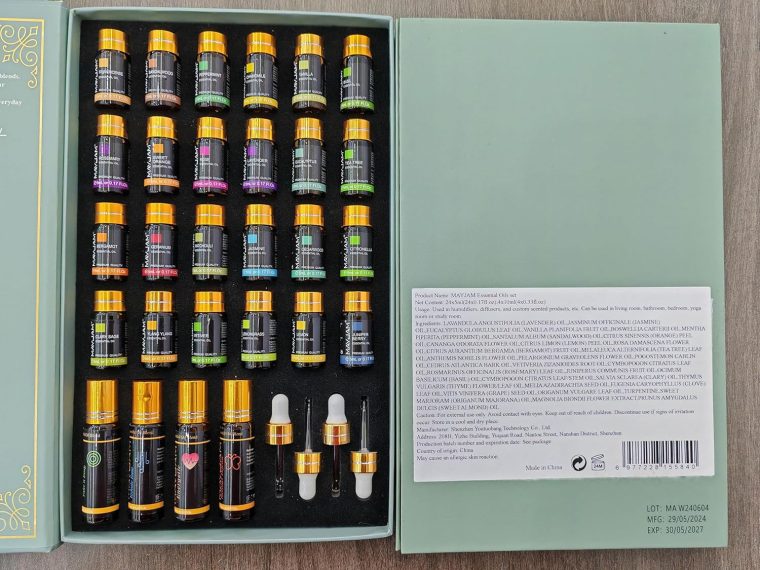 Top 28 Essential Oil Set for Diffuser Massage, 24x5ml Essential Oil Singles, 4x10ml Essential Oil Blends for Home Office Yoga - Image 10