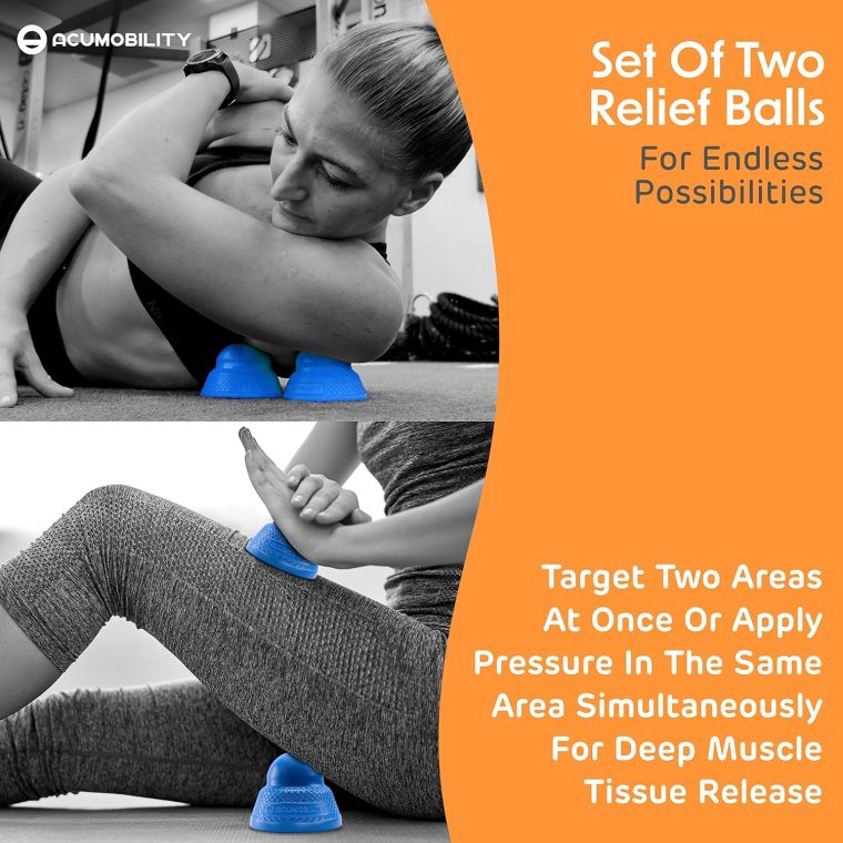 Acumobility Massage Ball Roller 2 Pack - Trigger Point - Massage Balls Massage Roller Ball - Foot Massage Ball - Physical Therapy Ball (Deep Pressure) - Image 4
