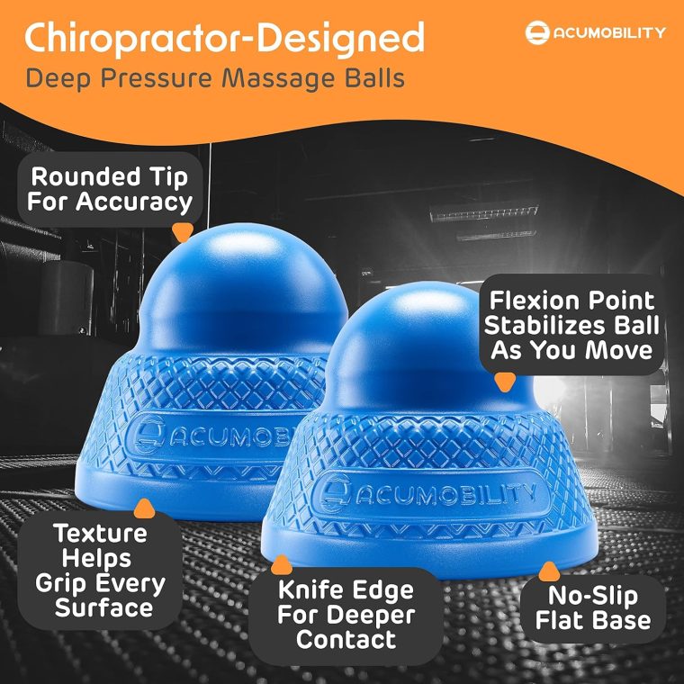 Acumobility Massage Ball Roller 2 Pack - Trigger Point - Massage Balls Massage Roller Ball - Foot Massage Ball - Physical Therapy Ball (Deep Pressure) - Image 2